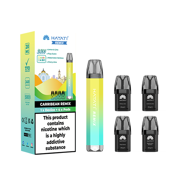 20mg Hayati Remix 4in1 2400 Pod Kit - 2400 Puffs