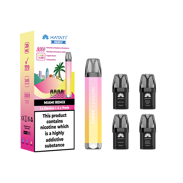 20mg Hayati Remix 4in1 2400 Pod Kit - 2400 Puffs