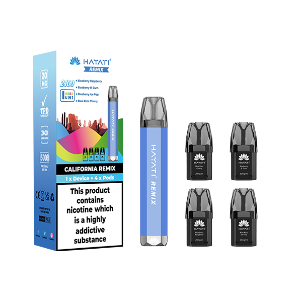 20mg Hayati Remix 4in1 2400 Pod Kit - 2400 Puffs