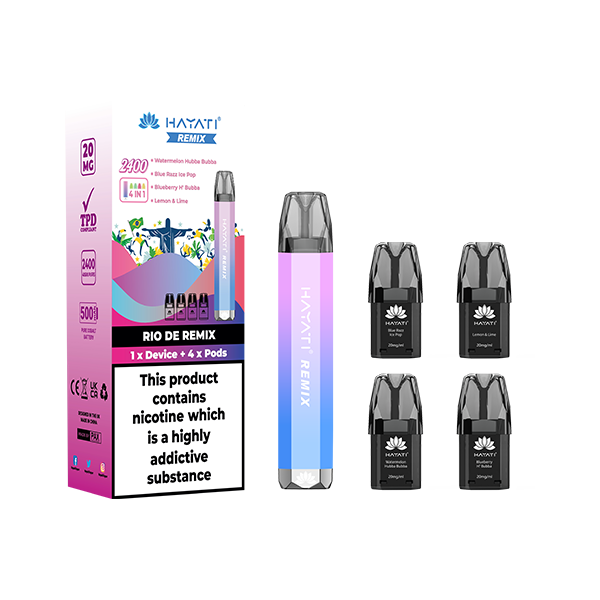  Shop Hayati Remix 2400 Pod Kit | MTL Vaping | Sweet Geez Vapes