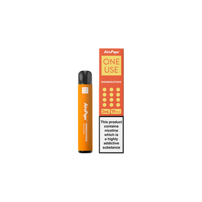 19mg AirsPops ONE Use Disposable Vape 600 Puff - Sweet Geez Vapes