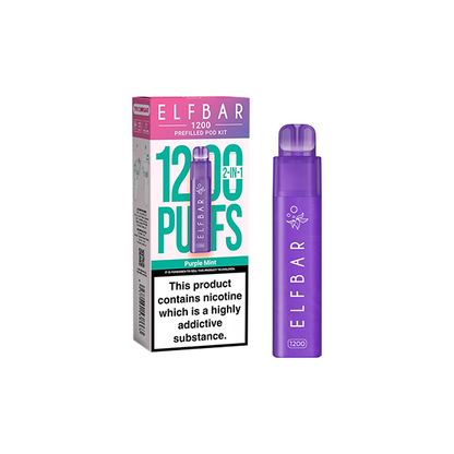 20mg ELF Bar 1200 Prefilled Pod Kit - 1200 Puffs