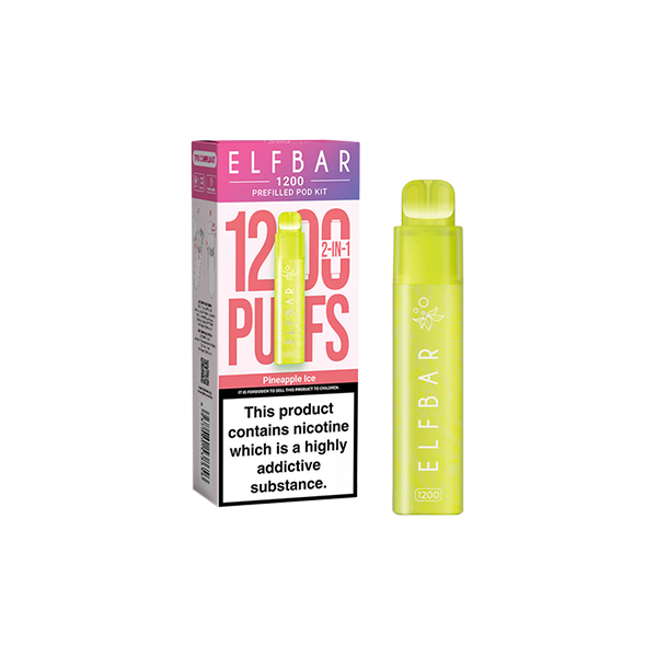 20mg ELF Bar 1200 Prefilled Pod Kit - 1200 Puffs