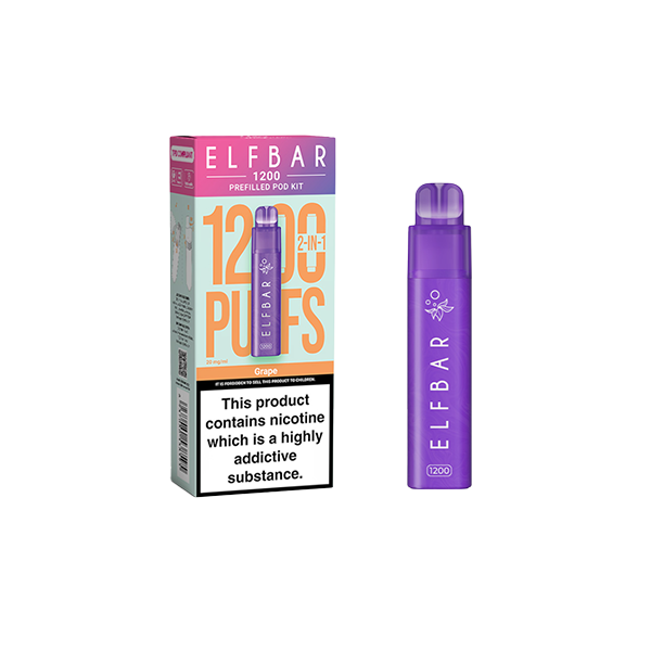 20mg ELF Bar 1200 Prefilled Pod Kit - 1200 Puffs