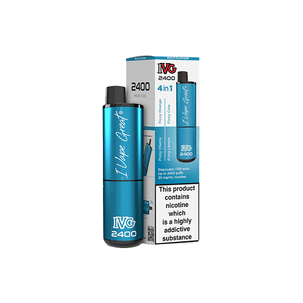  I VG 2400 Puff 4-in-1 Disposable Vape: Ultimate High Puff Disposable