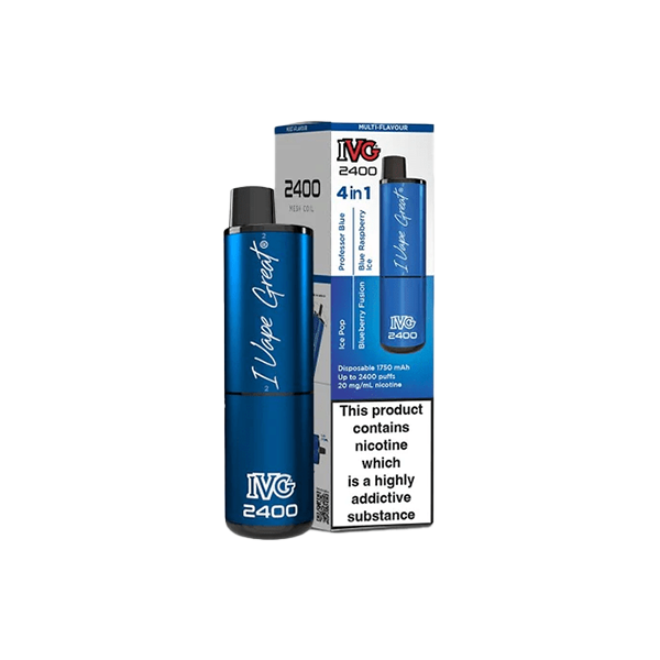  I VG 2400 Puff 4-in-1 Disposable Vape: Ultimate High Puff Disposable