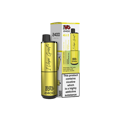  I VG 2400 Puff 4-in-1 Disposable Vape: Ultimate High Puff Disposable