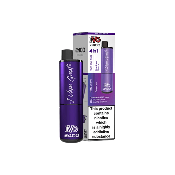  I VG 2400 Puff 4-in-1 Disposable Vape: Ultimate High Puff Disposable