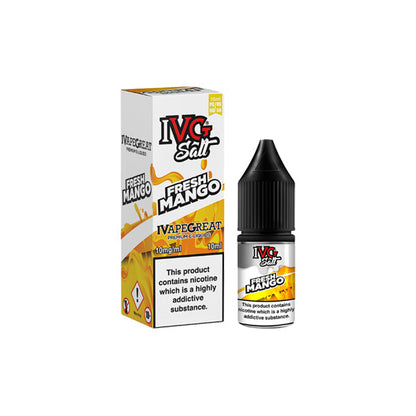 I VG Salt 10ml Nic Salt E-liquid | 20mg (50VG/50PG)