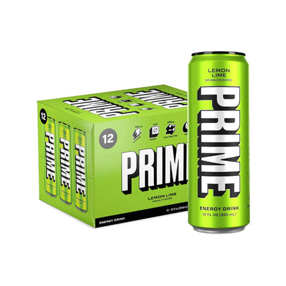 PRIME Energy USA Lemon Lime Drink Can 355ml - Best Before date