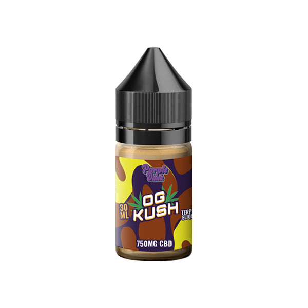 E-líquido de CBD de 750 mg con infusión de terpeno Purple Dank 30 ml (COMPRAR 1 Y OBTENER 1 GRATIS)