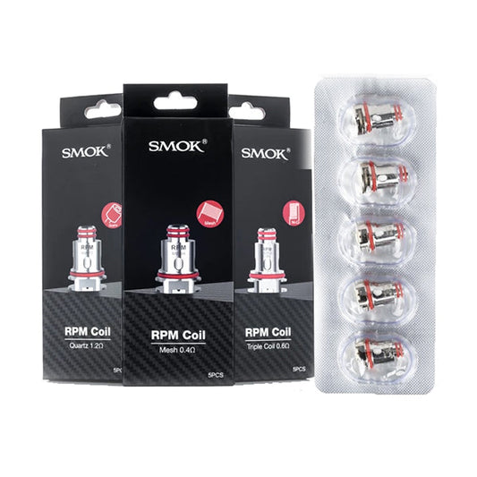 Smok RPM Replacement Coils - 0.6Ω/0.4Ω/1.2Ω/1.0Ω | 5-pack