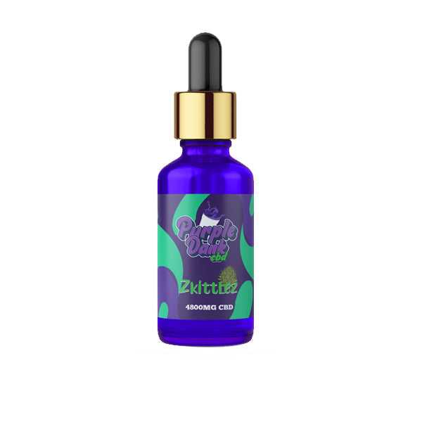 Huile de CBD aromatisée au CBD Purple Dank 4800 mg Huile de CBD 30 ml (ACHETER-EN 1, OBTENIR 1 GRATUIT)