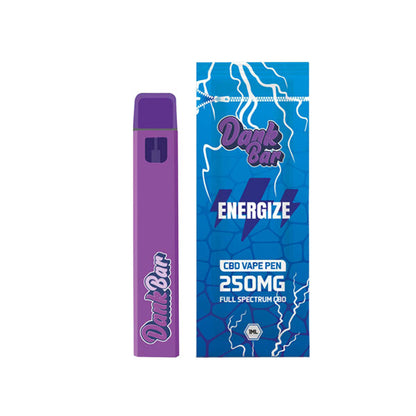 Dank Bar 250 mg CBD Vape à spectre complet jetable par Purple Dank - 12 saveurs