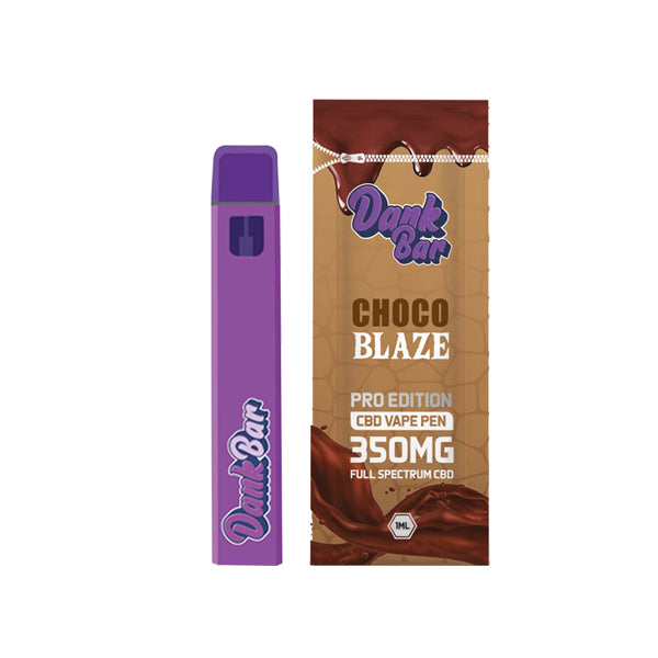 Dank Bar Pro Edition 350mg Full Spectrum CBD Vape Disposable by Purple Dank - 12 flavours - Sweet Geez Vapes