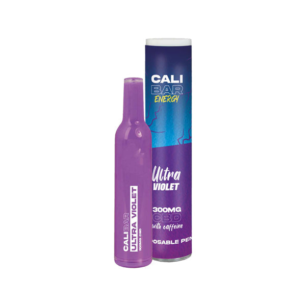 CALI BAR ENERGY con cafeína Espectro completo 300 mg CBD Vape desechable (paquete múltiple x10)