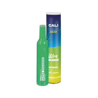 CALI BAR ENERGY avec caféine à spectre complet 300 mg CBD Vape jetable (Multipack x10)