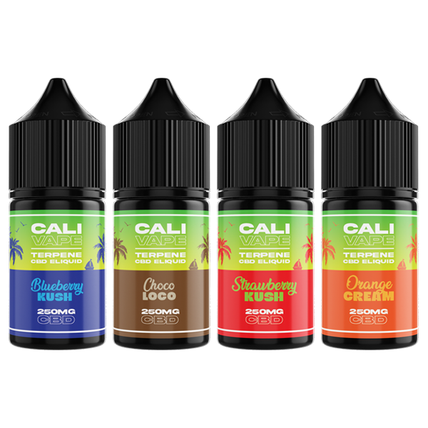 CALI VAPE 250 mg E-liquide CBD à spectre complet 10 ml