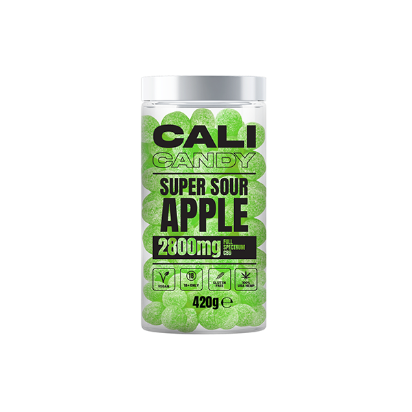 CALI CANDY MAX 2800 mg Bonbons végétaliens CBD à spectre complet - 10 saveurs