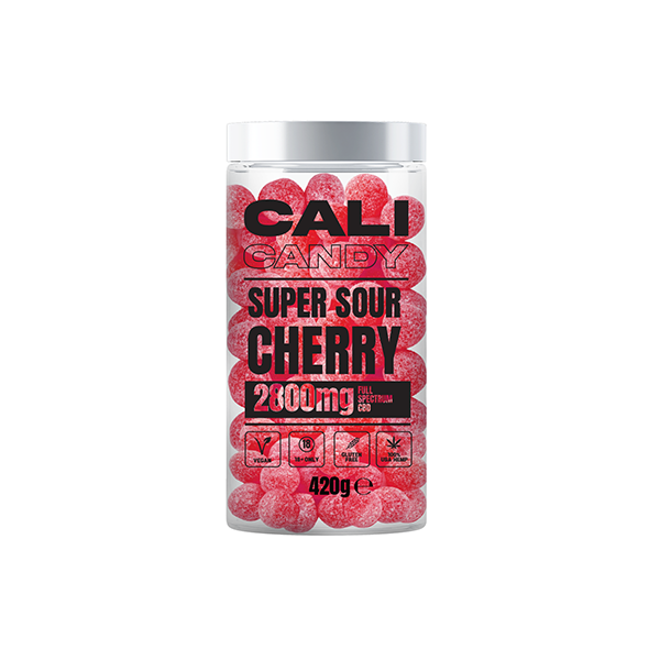 CALI CANDY MAX 2800 mg Bonbons végétaliens CBD à spectre complet - 10 saveurs