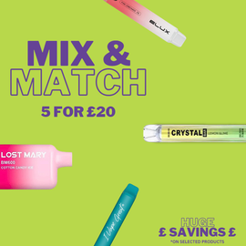 Mix & Match Disposables - 5 for £20