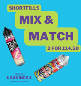 Mix & match 2 shortfills for £14.50