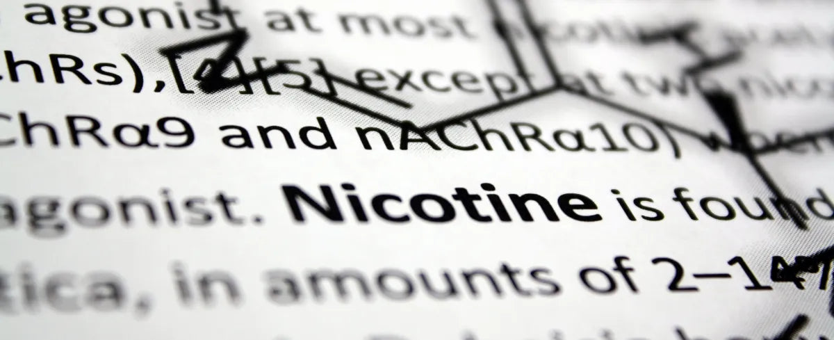 The definition of the word Nicotine