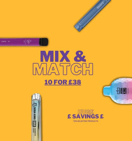 Mix & Match Disposables - 10 for £38