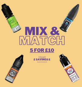 Mix & match e-liquids - 5 for £20