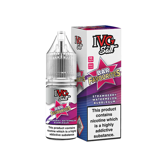 I VG Bar Favourites 10ml Nic Salt E-liquid 10mg (50VG/50PG) - Sweet Geez Vapes
