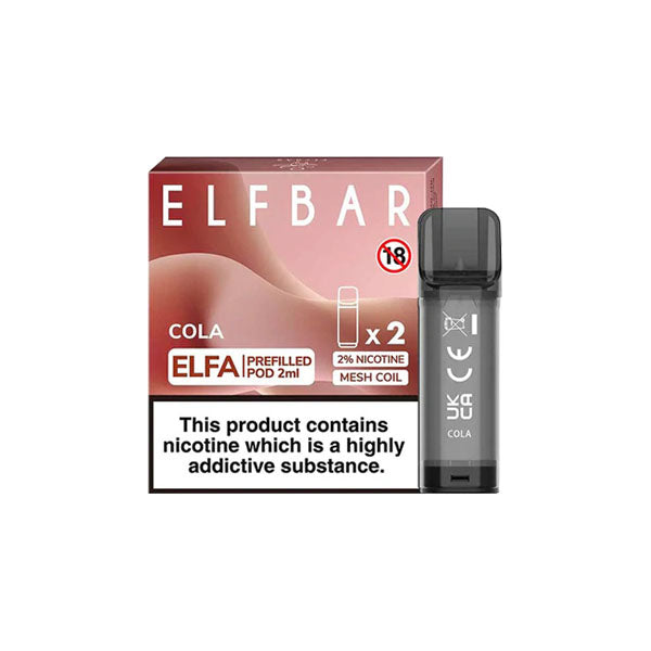 ELF Bar ELFA 20mg Replacement Prefilled Pods 2ml | 2-pack - Sweet Geez Vapes