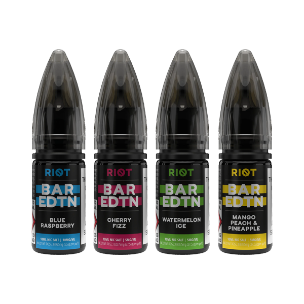 Riot E-liquide BAR EDTN 10ml Sels de Nic E-liquide 20mg (50VG/50PG)