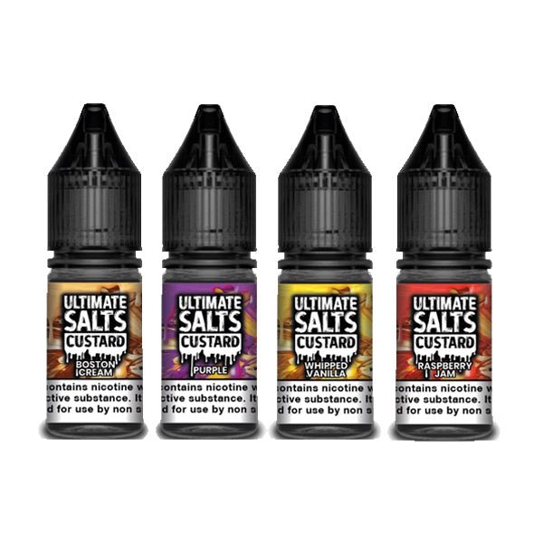 Ultimate Puff Salts Custard 10ML Flavoured Nic Salts E-liquid |  10mg - Sweet Geez Vapes