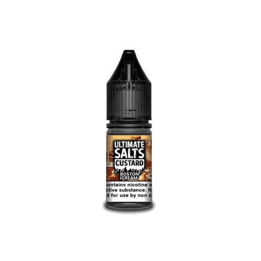 Ultimate Puff Salts Custard 10ML Flavoured Nic Salt E-liquid 20mg - Sweet Geez Vapes