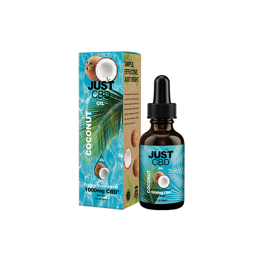 Just CBD 1000mg Coconut Oil Tincture - 30ml - Sweet Geez Vapes