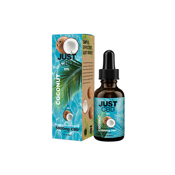 Just CBD 5000mg Coconut Oil Tincture - 30ml - Sweet Geez Vapes