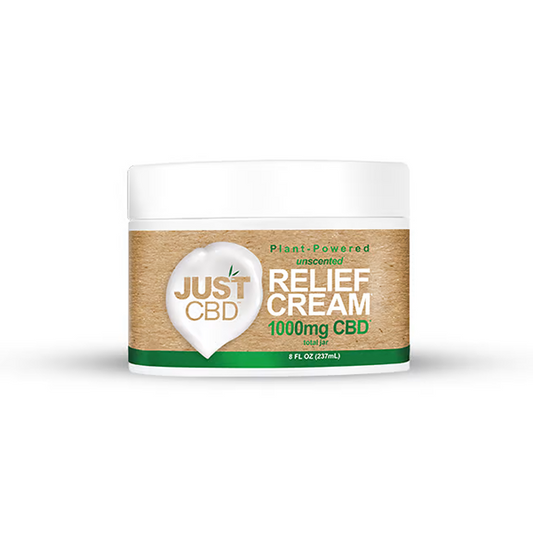 Just CBD 1000mg Pain Relief Cream - 237ml - Sweet Geez Vapes