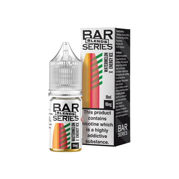 10mg Bar Series Blends Nic Salts - 10ml (50VG/50PG) - Shop Now at  Sweet Geez Vapes