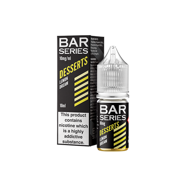 10mg Bar Series Desserts 10ml Nic Salts (50VG/50PG) - Sweet Geez Vapes