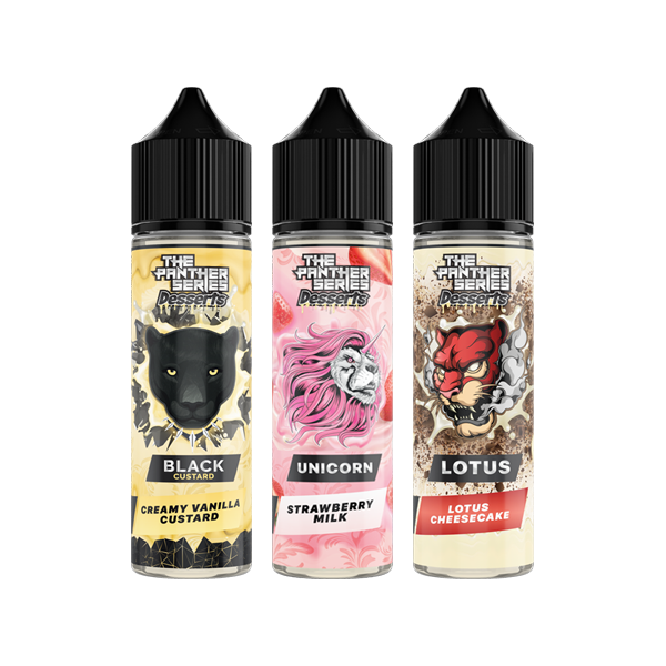 Postres de la serie Panther de Dr Vapes 50 ml Shortfill E-líquido 0 mg (78VG/22PG)