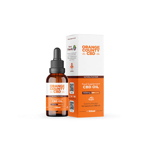 Orange County CBD 1000mg 30ml MCT Oil - Organic Coconut Oil - Shop Now at  Sweet Geez Vapes