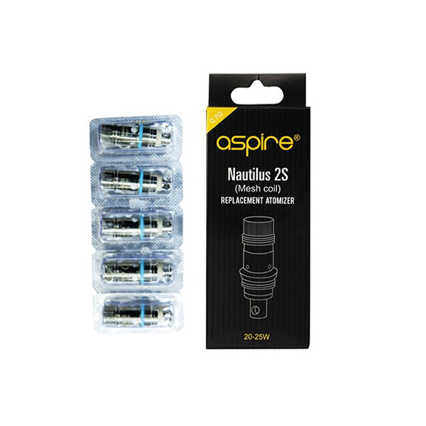 Aspire Nautilus 2S Mesh Coils | 0.7Ω | 5-pack - Sweet Geez Vapes