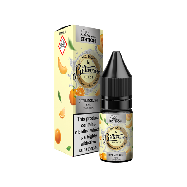 Billionaire Juice Platinum Edition 10ml Nic Salt E-liquid - 10mg (50VG/50PG)