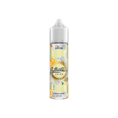 Billionaire Juice Platinum Edition 50ml Shortfill E-Liquid (70VG/30PG) - Sweet Geez Vapes