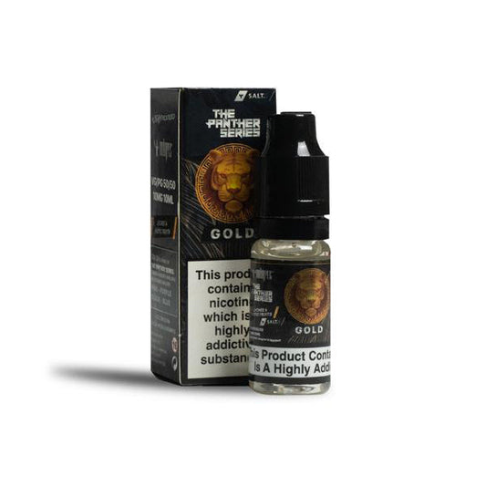 Gold by Dr Vapes 10ml Nic Salt E-liquid - 10mg (50VG/50PG) - Shop Now at  Sweet Geez Vapes