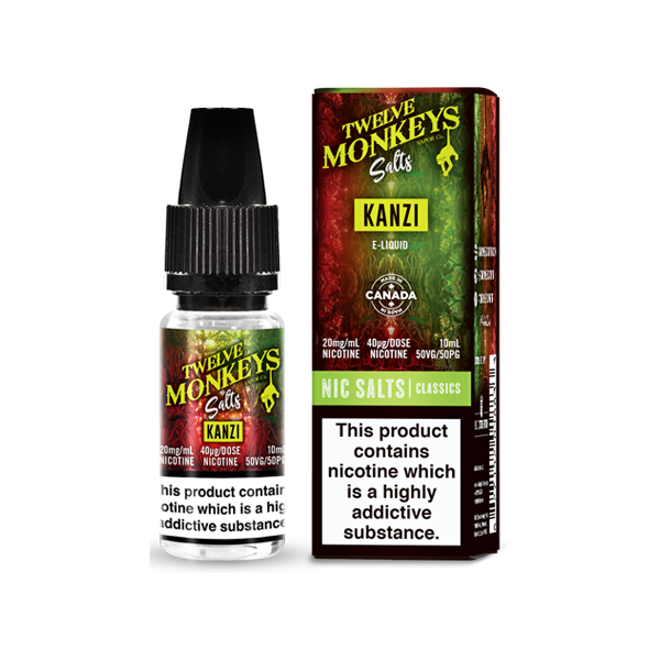 Twelve Monkeys Classics 10 ml E-liquide sel de nicotine 10 mg (50VG/50PG)