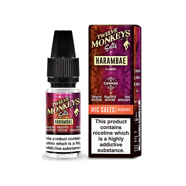  Twelve Monkeys Classics Nic Salts: 10mg | Sweet Geez Vapes