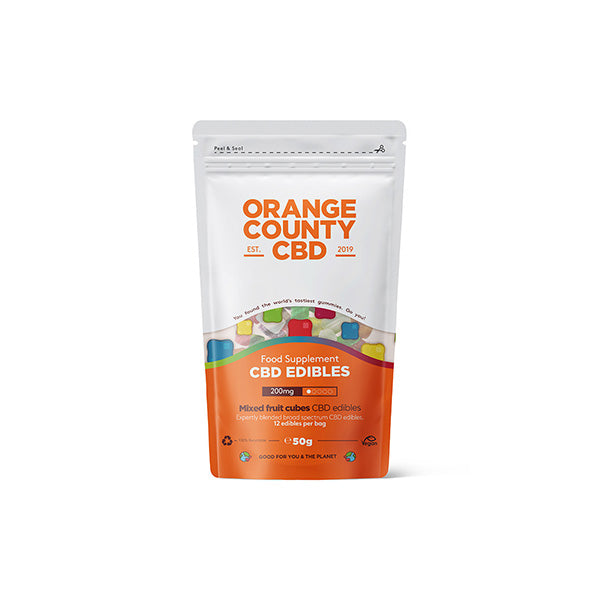 Orange County CBD 200mg Gummy Cubes - Grab Bag - Sweet Geez Vapes