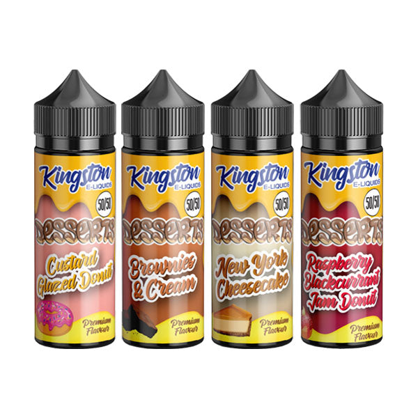 Kingston Desserts 120ml Shortfill E-Liquid | (50VG/50PG) - Sweet Geez Vapes