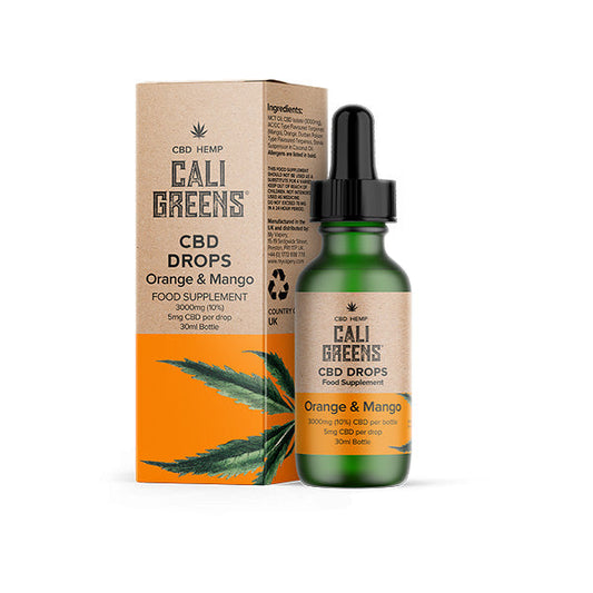 Cali Greens 3000mg CBD Oral Drops - 30ml - Sweet Geez Vapes
